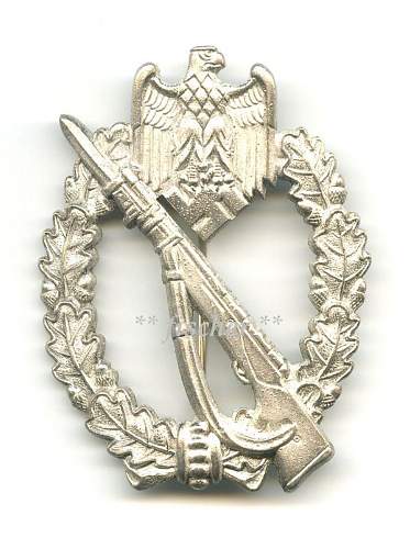Infanterie Sturmabzeichen = Infantry Assault badge