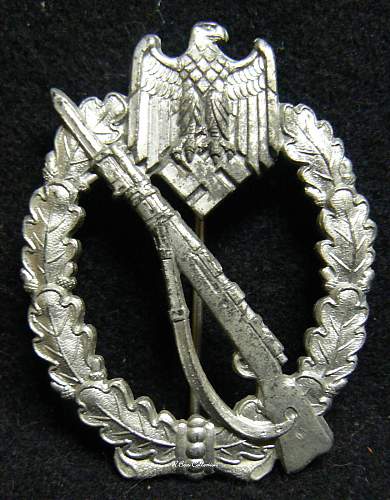 Infanterie Sturmabzeichen in Silber, Alois Rettenmaier, Unmarked.