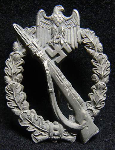 Infanterie Sturmabzeichen in Silber, marked RS for opinion