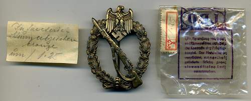 Infanterie Sturmabzeicher in Silber