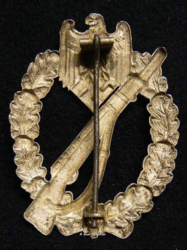 Infanterie Sturmabzeichen in Silber, B.H. Mayer,Schickle Tombak