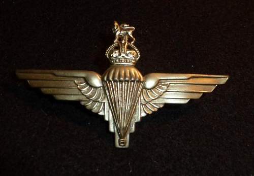 British Parachute Regiment cap badge!