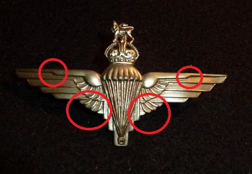 British Parachute Regiment cap badge!