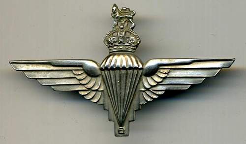 British Parachute Regiment cap badge!