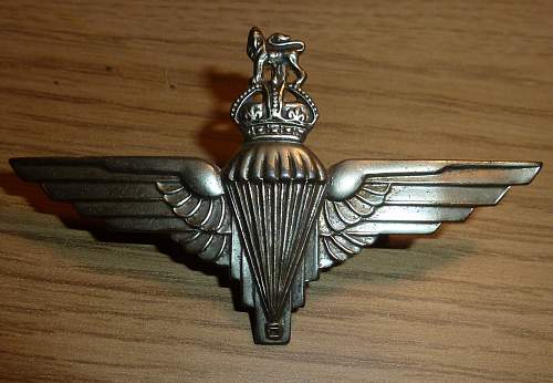 British Parachute Regiment cap badge!