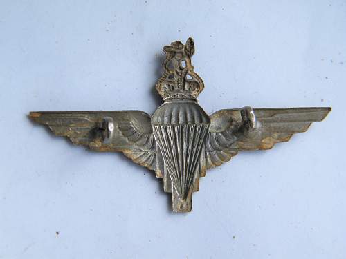 British Parachute Regiment cap badge!