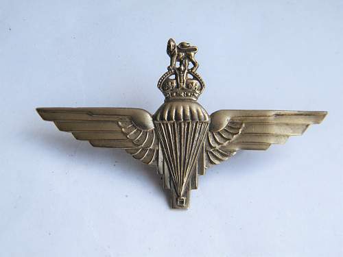 British Parachute Regiment cap badge!