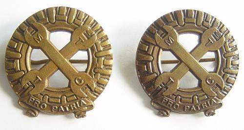 Badges of the Mechanised Transport Corps