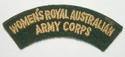 Women's Royal Australian Army Corps shoulder title