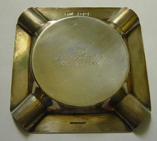 ATS presentation silver ash tray