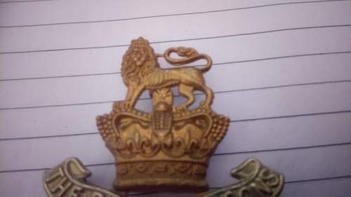 royal dragoon cap badge not sure on age