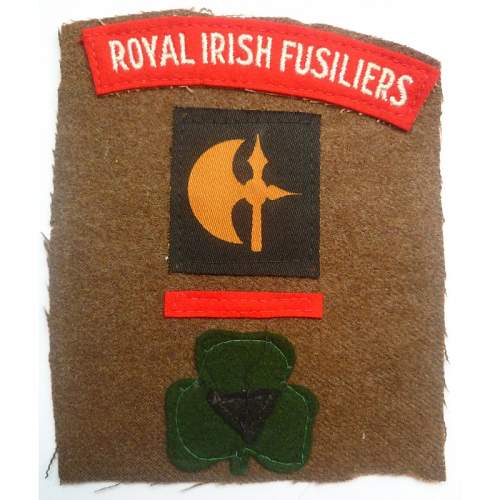 British 78th division Royal Irish Fusiliers cloth insignia