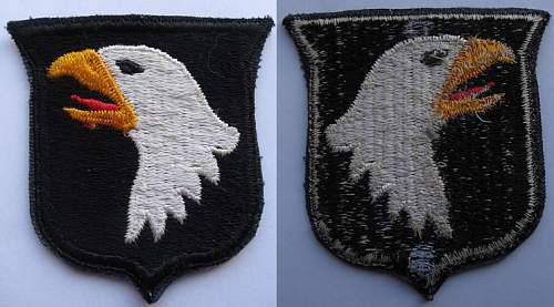 101st airborne division patch mid 50's?