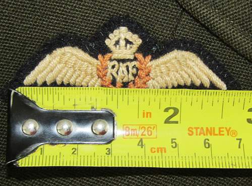 RAF Mini Wings-English Made Bullion Insignia?