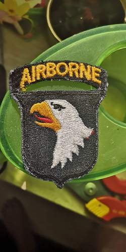 101st airborne division patch WWII period genuine?