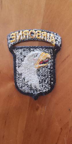 101st airborne division patch WWII period genuine?