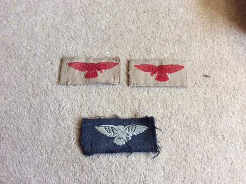 Raf shoulder badges