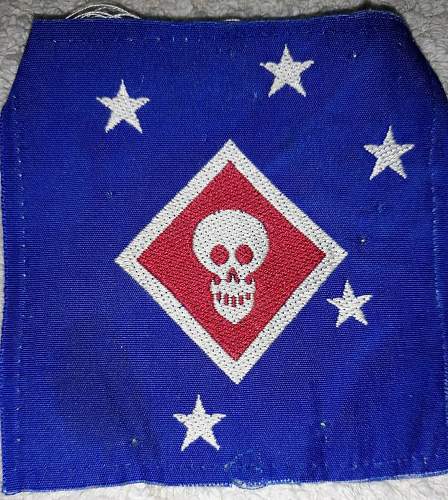 WWII Australian Made Raider &amp; 1st Marine Division Patch