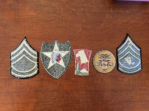 101st, Italy patch and a few more