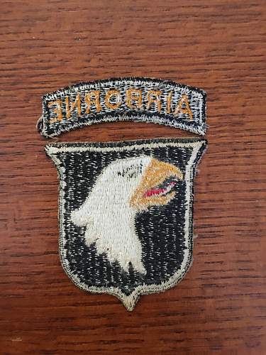 101st, Italy patch and a few more