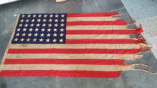 US 48 stars WOII flag
