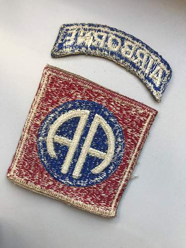 Just bought this 82nd Airborne AA patch