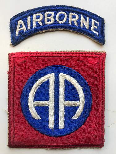 Just bought this 82nd Airborne AA patch