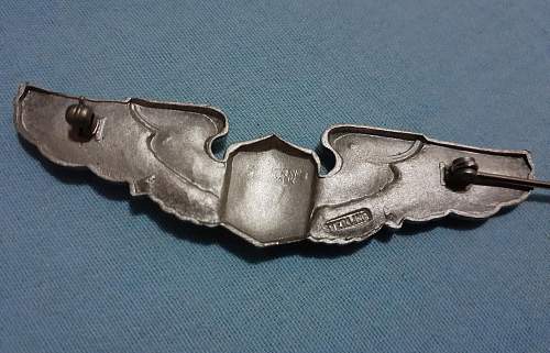 HELP REAL OR FAKE? WW2 USAAF Wings