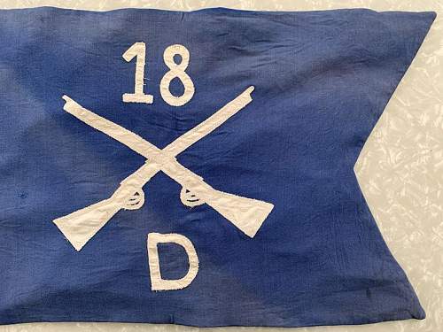 US 18th Infantry Regiment Company D Guidon help please