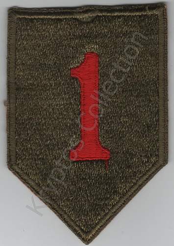 US 1st Inf Div. Big Red One shoulder sleeve insignia