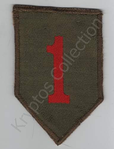 US 1st Inf Div. Big Red One shoulder sleeve insignia