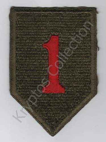 US 1st Inf Div. Big Red One shoulder sleeve insignia