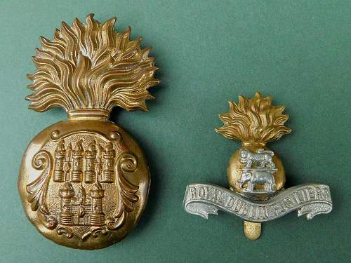 British Army fusilier regiment glengarry grenades