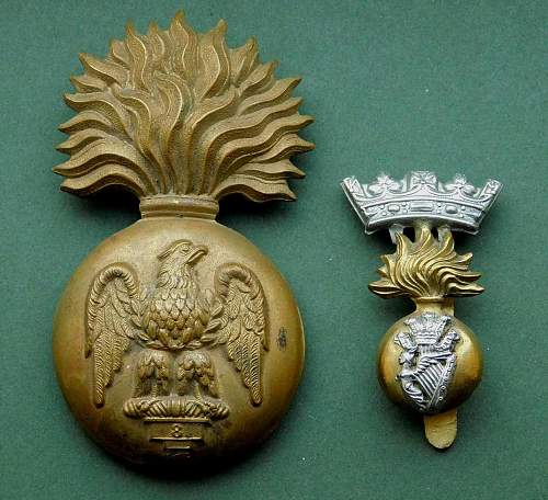 British Army fusilier regiment glengarry grenades