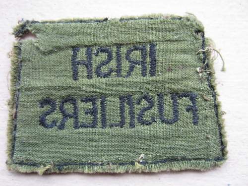 WW 1 or WWII IRISH FUSILIERS OF CANADA Patch?