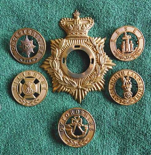 British Army Glengarry Badges.