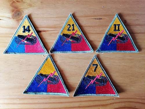 Dating US patches lot