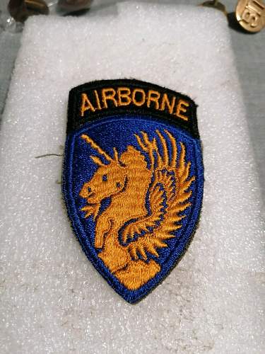 WWII era 13th Airborne Division patch or not ?