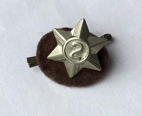 Is this badge military related? Small star with 2