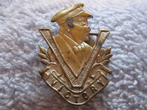 Churchill Button Badge.