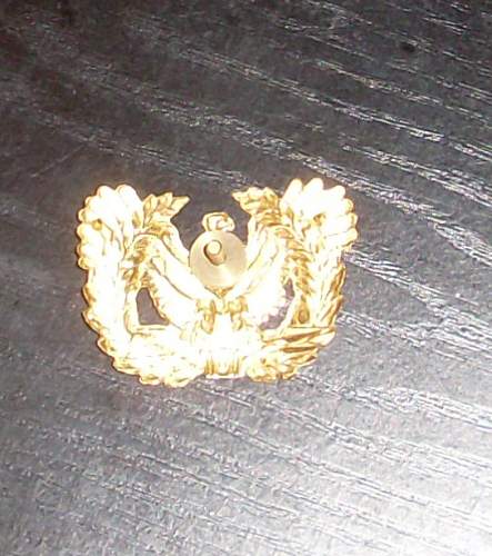 USAAF insignia. ww2 or fake? &amp; what are the cap badges?