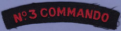 No.3 Commando Shoulder Insignia