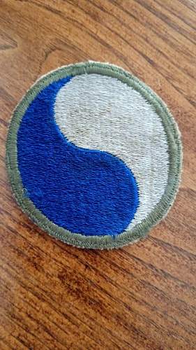 WW2 29th division patch