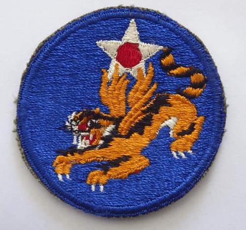 14th Air Force (Flying Tigers) Patch, WW2?