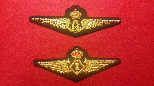 Belgian Air Force Badges