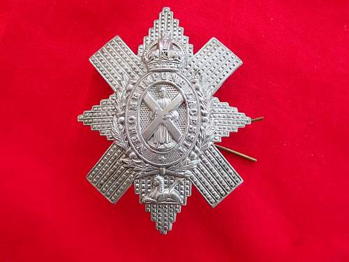 Black Watch Glengarry Cap Badge