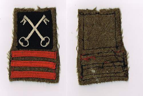 78th Division Irish Brigade WWII shoulder straps