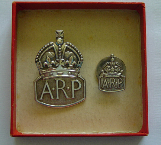 Air Raid Precautions membership badges