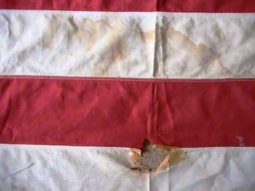 48 star US flag, in need of TLC