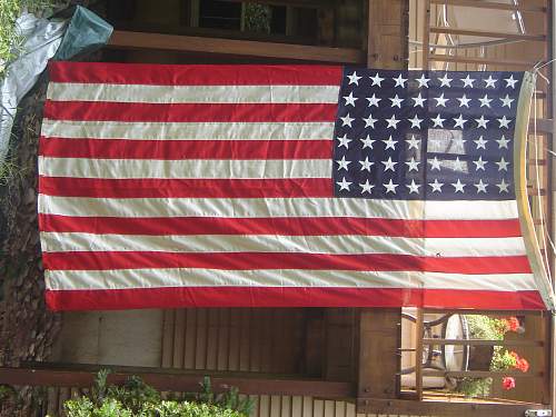48 star US flag USMC Marked
